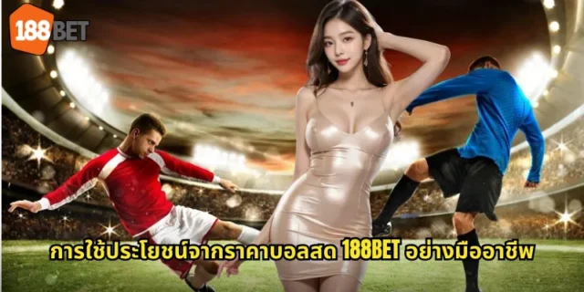 การใช้ประโยชน์จากราคาบอลสด 188BET อย่างมืออาชีพ